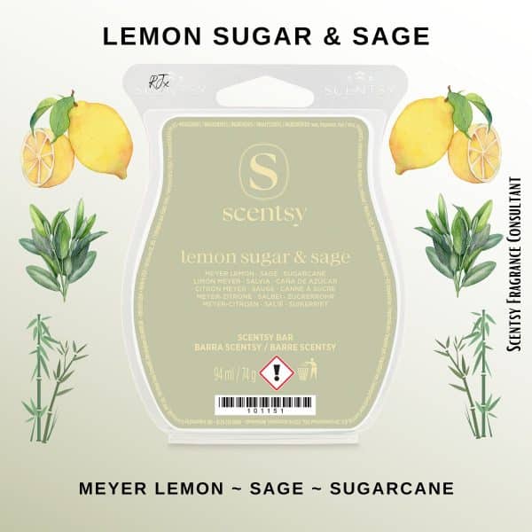 Lemon Sugar & Sage Scentsy Wax Bar Lemon Sugar & Sage Scentsy Wax Bar