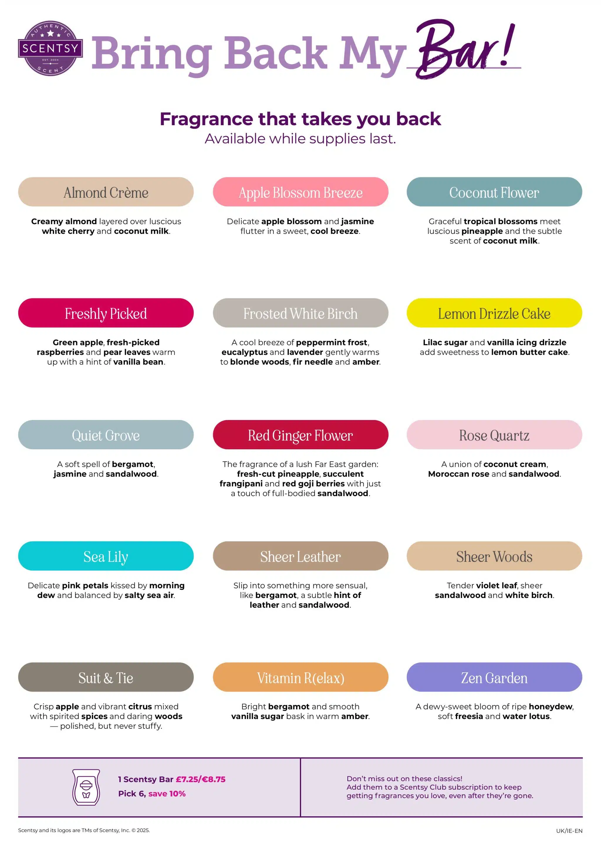 Scentsy UK BBMB Winners - Shop From 14 July 2025