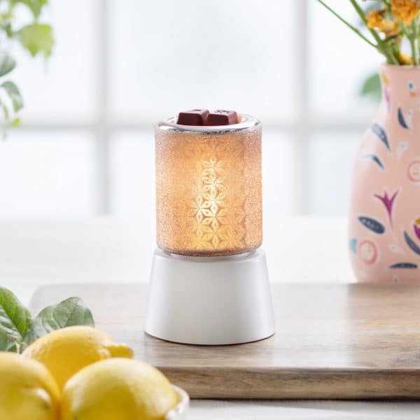 Fancy Filigree Scentsy Mini Warmer With Tabletop Base
