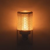 Fancy Filigree Scentsy Plugin Mini Warmer Dark Setting