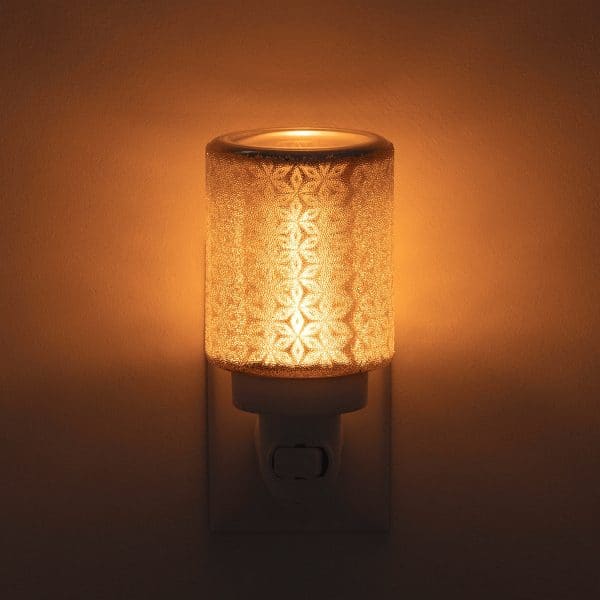 Fancy Filigree Scentsy Plugin Mini Warmer Dark Setting