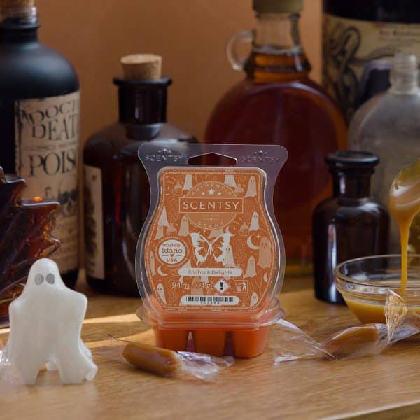 Frights & Delights Scentsy Wax Bar Melt Real Life Image