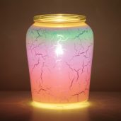 Iridescent Rainbow Scentsy Warmer Dark Setting