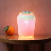 Iridescent Rainbow Scentsy Warmer Styled