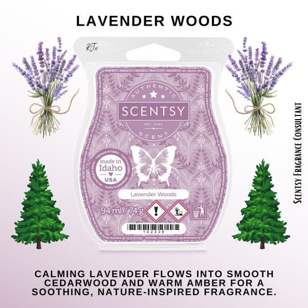 Lavender Woods Scentsy Wax Bar Melt