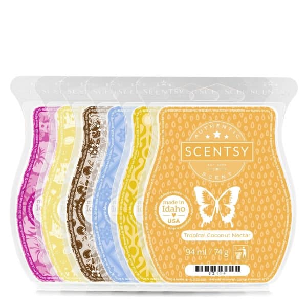 Sunshine & Coconuts Scentsy 6-Bar Bundle