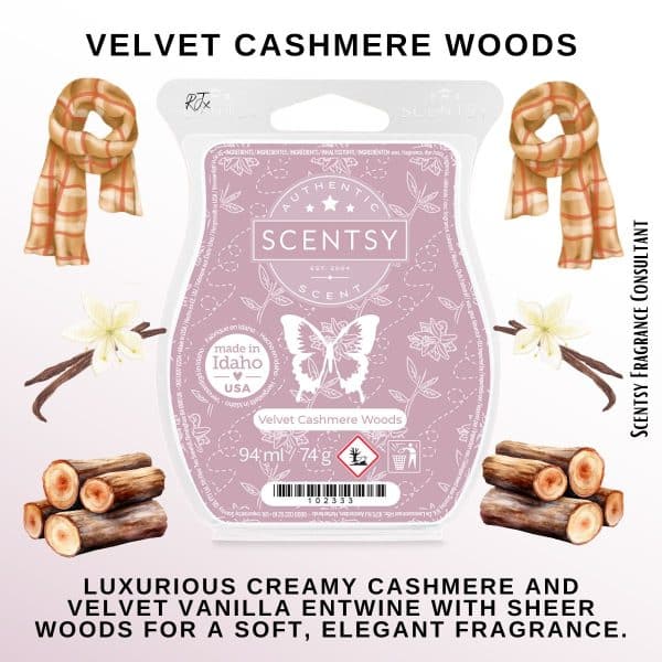 Velvet Cashmere Woods Scentsy Bar