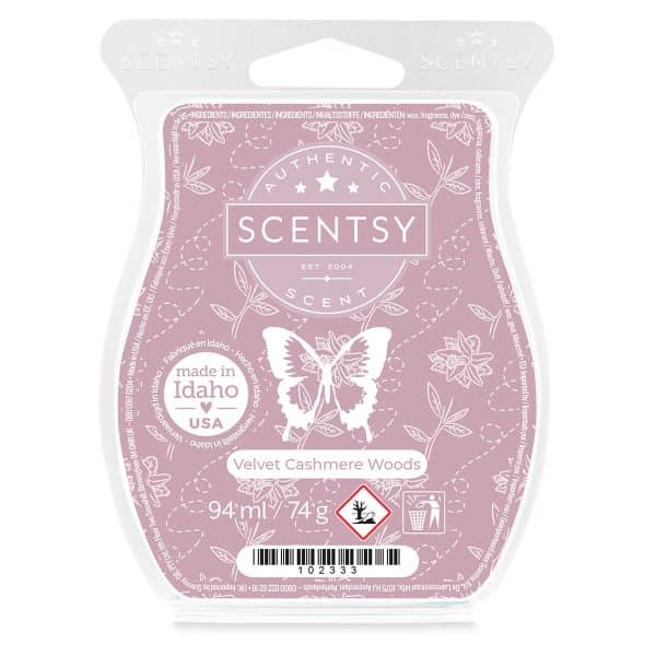 Velvet Cashmere Woods Scentsy Wax Bar Melt