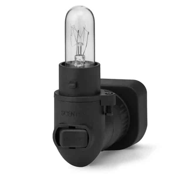 Wall Plug Base for Ceramic or Metal Mini Warmer – Black (3-pin, 15W)