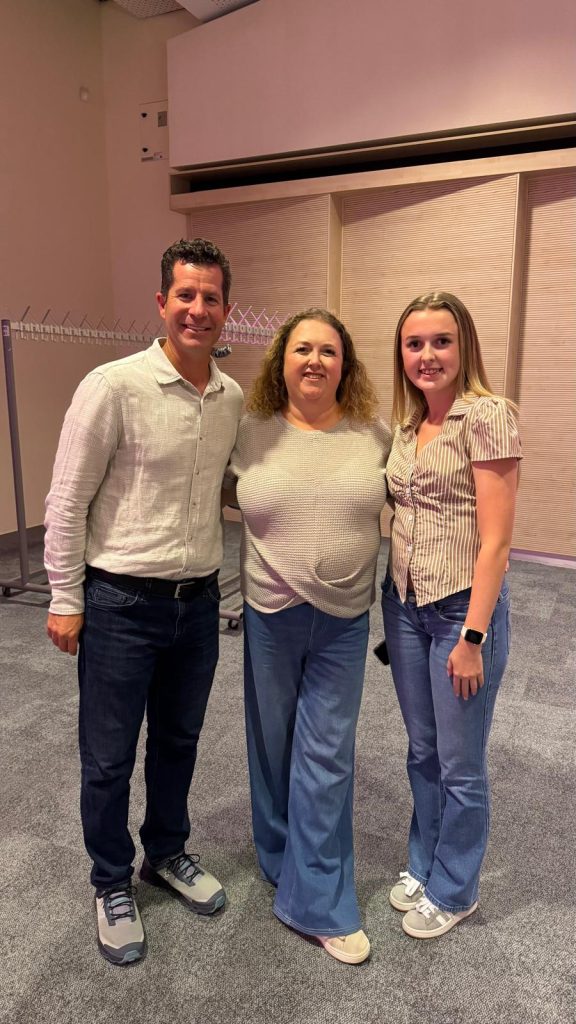 Becky & Emily Joyce With Dan Orchard