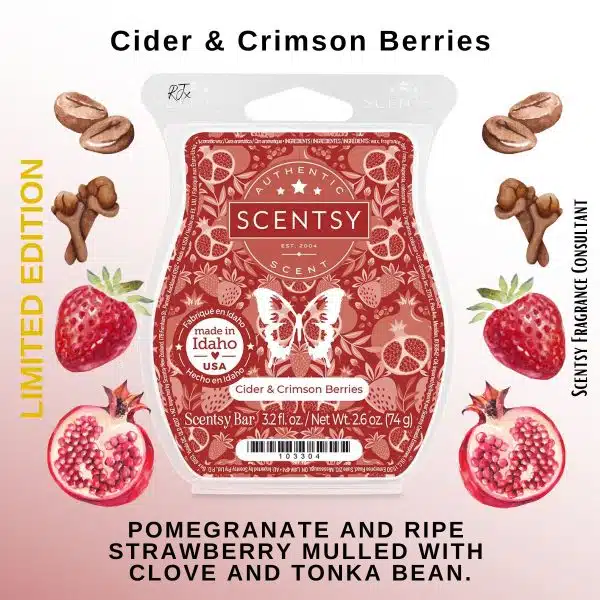 Cider & Crimson Berries Scentsy Wax Bar Melt