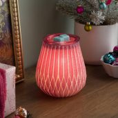 Frosted in Fuchsia Scentsy Warmer Styled