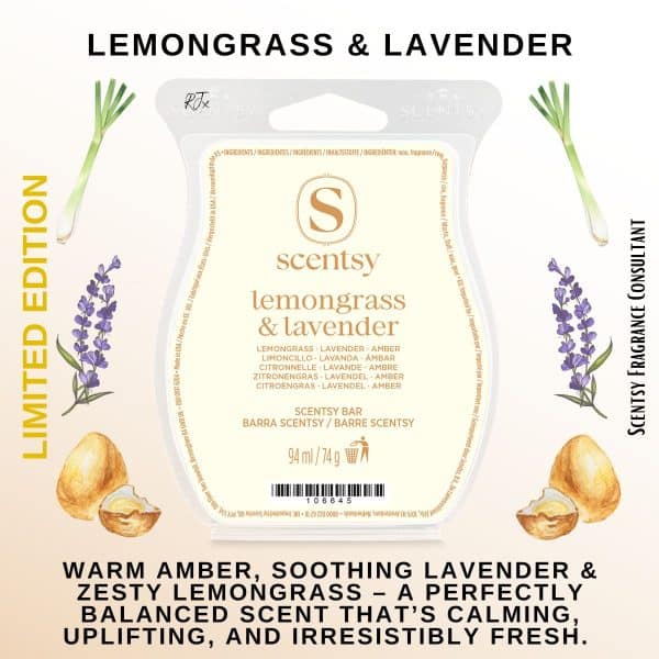 Lemongrass & Lavender Scentsy Wax Bar Lemongrass & Lavender Scentsy Wax Bar