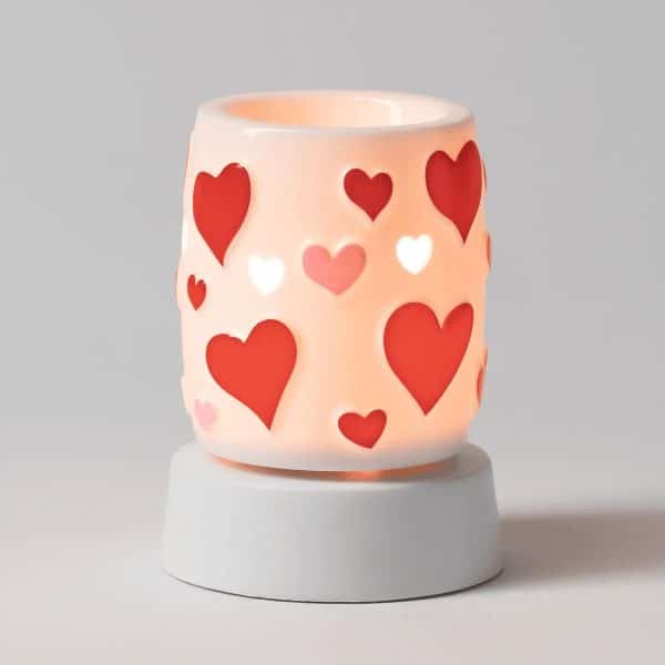 Heartstruck Scentsy Mini Warmer with Tabletop Base