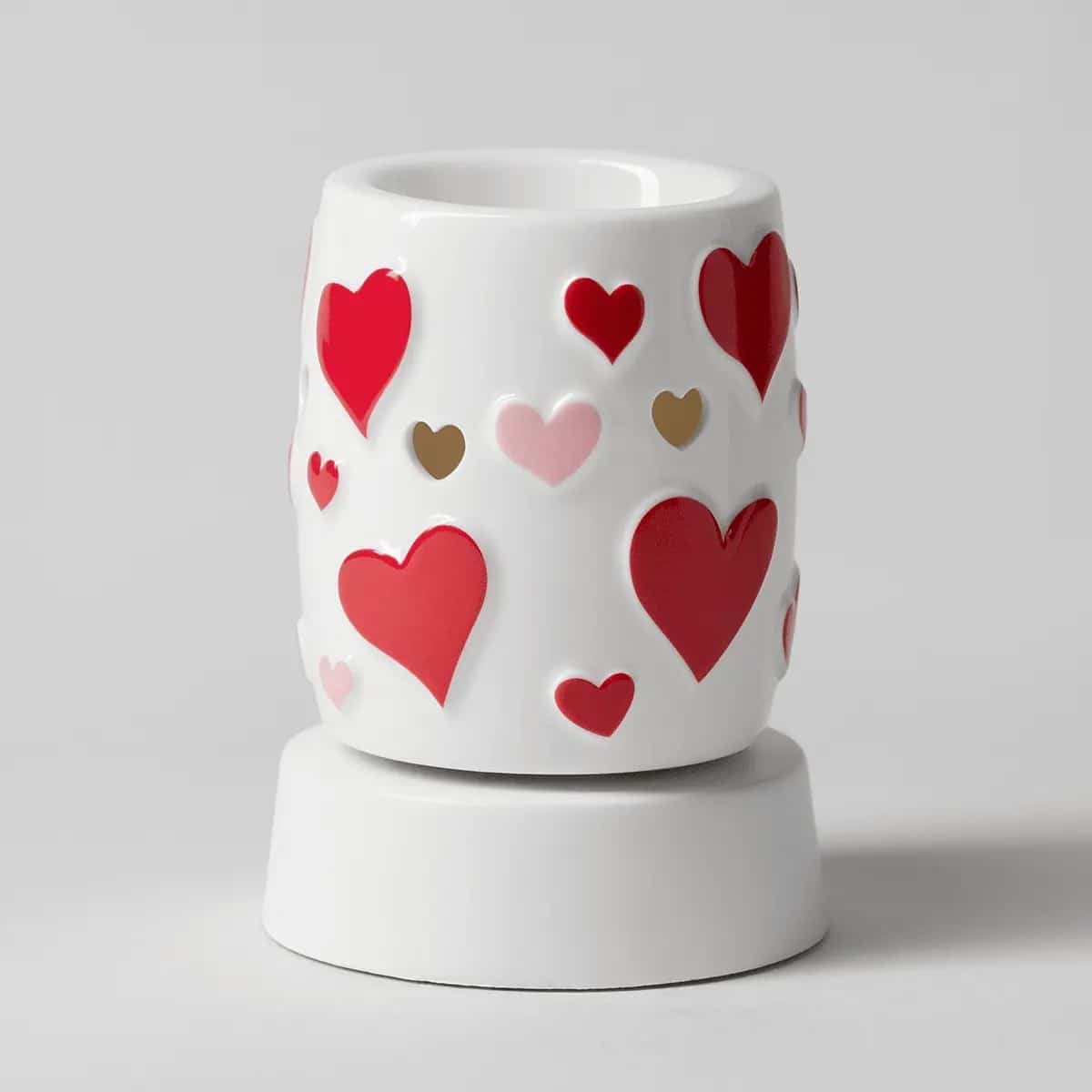 Heartstruck Scentsy Mini Warmer with Tabletop Base Switched Off Heartstruck Scentsy Mini Warmer with Tabletop Base Switched Off