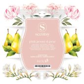 Pink Peony & Pear Scentsy Wax Bar Melt Styled