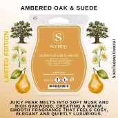 Ambered Oak & Suede Scentsy Wax Bar