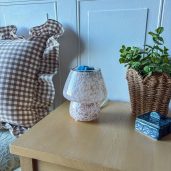 Confetti Glow - Taupe Scentsy Warmer Styled Switched Off