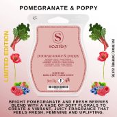 Pomegranate & Poppy Scentsy Wax Bar