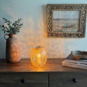 White Marigold Scentsy Warmer Styled