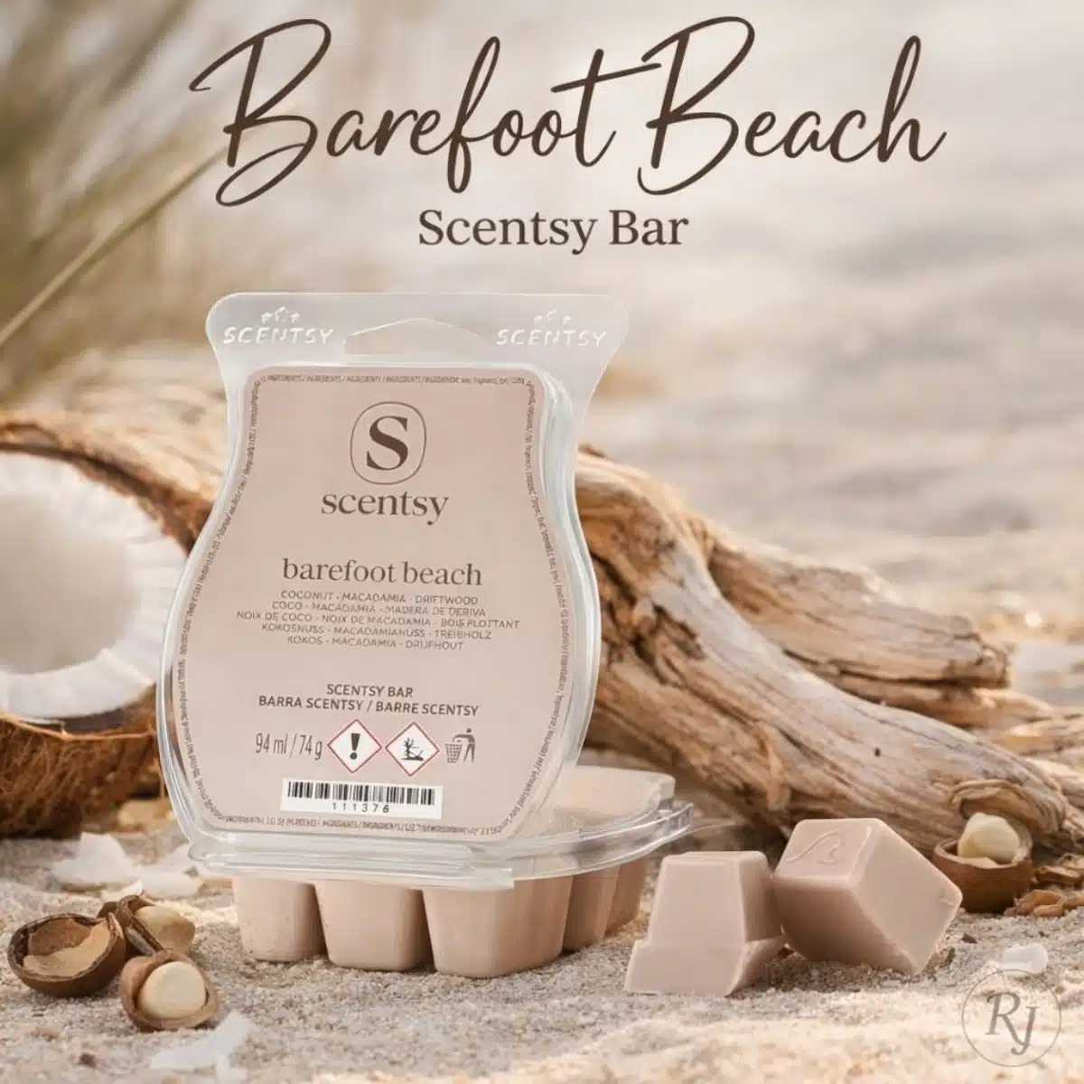 Barefoot Beach Scentsy Wax Bar Melt Barefoot Beach Scentsy Wax Bar Melt