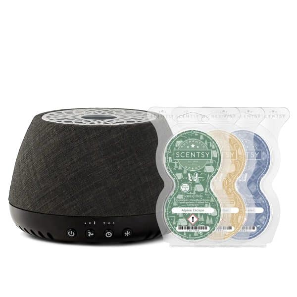 Scentsy Air Quad Black – Crosshatch With Pods