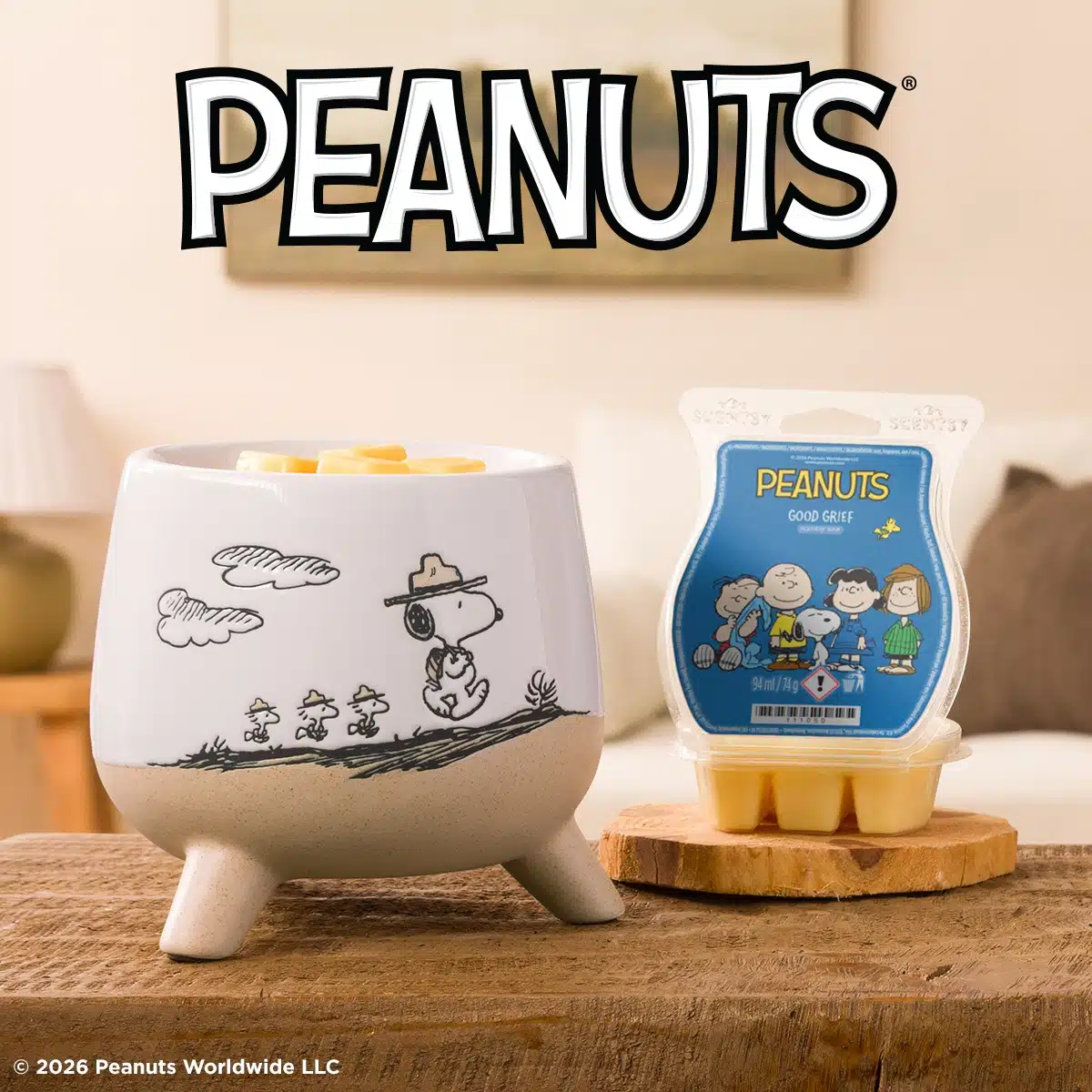Inspired by the comic strip adventures of Snoopy™ and Woodstock™