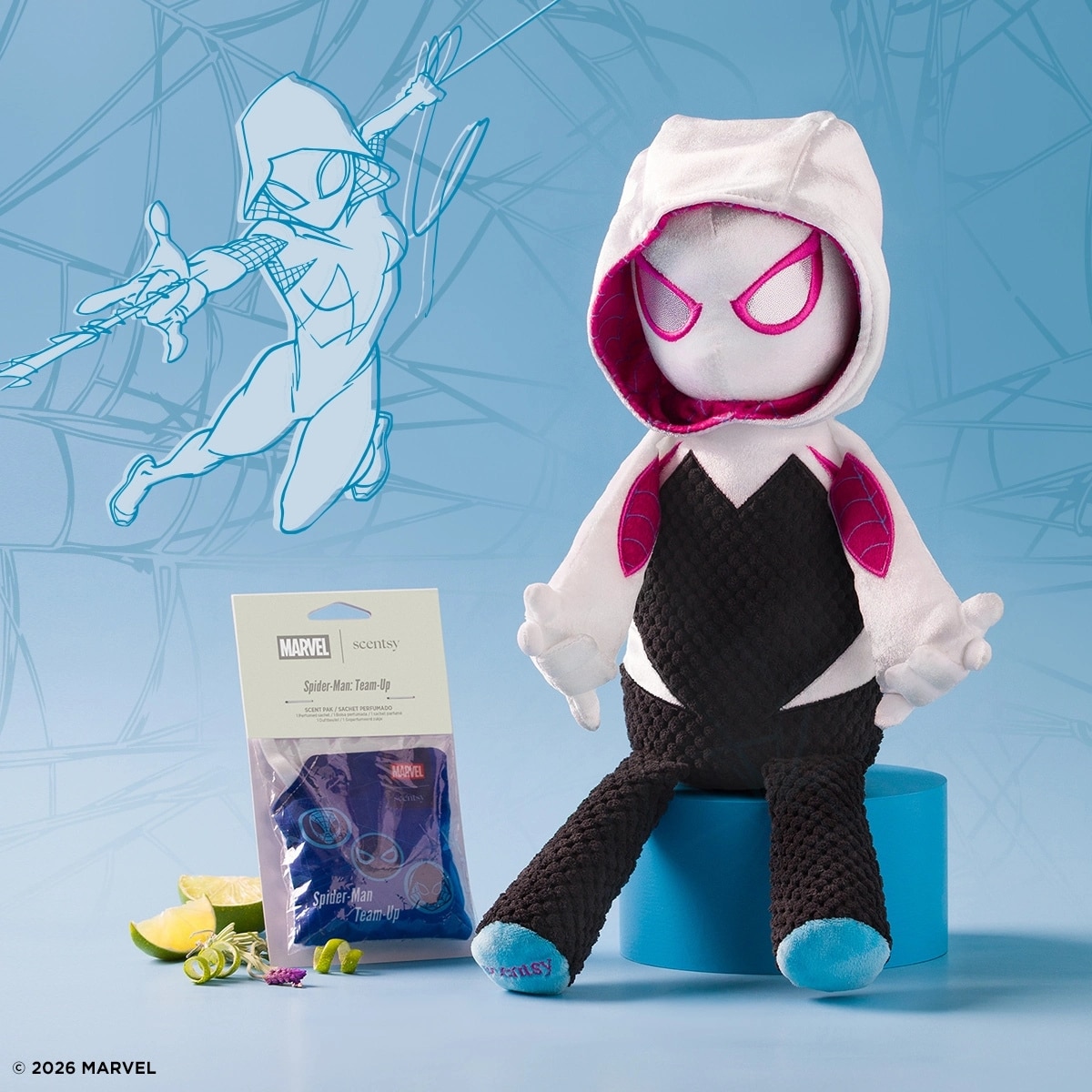 Ghost-Spider – Scentsy Buddy Styled Ghost-Spider – Scentsy Buddy Styled