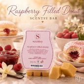 Raspberry Filled Donut Scentsy Bar Styled 2026