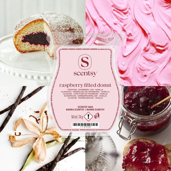 Raspberry Filled Donut Scentsy Bar Styled Raspberry Filled Donut Scentsy Bar