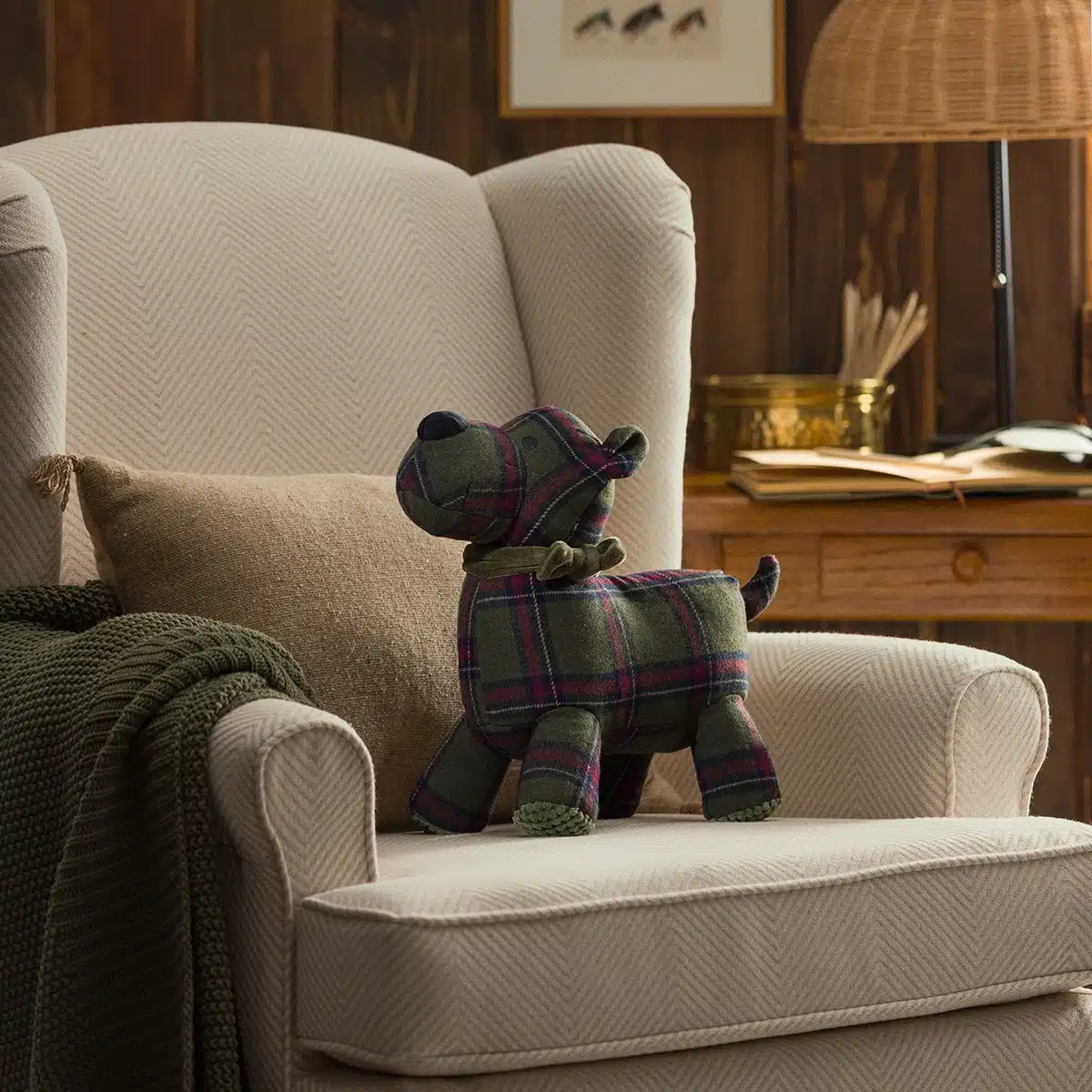 Sutton the Scottie Dog Scentsy Buddy On Sofa Sutton the Scottie Dog Scentsy Buddy On Sofa