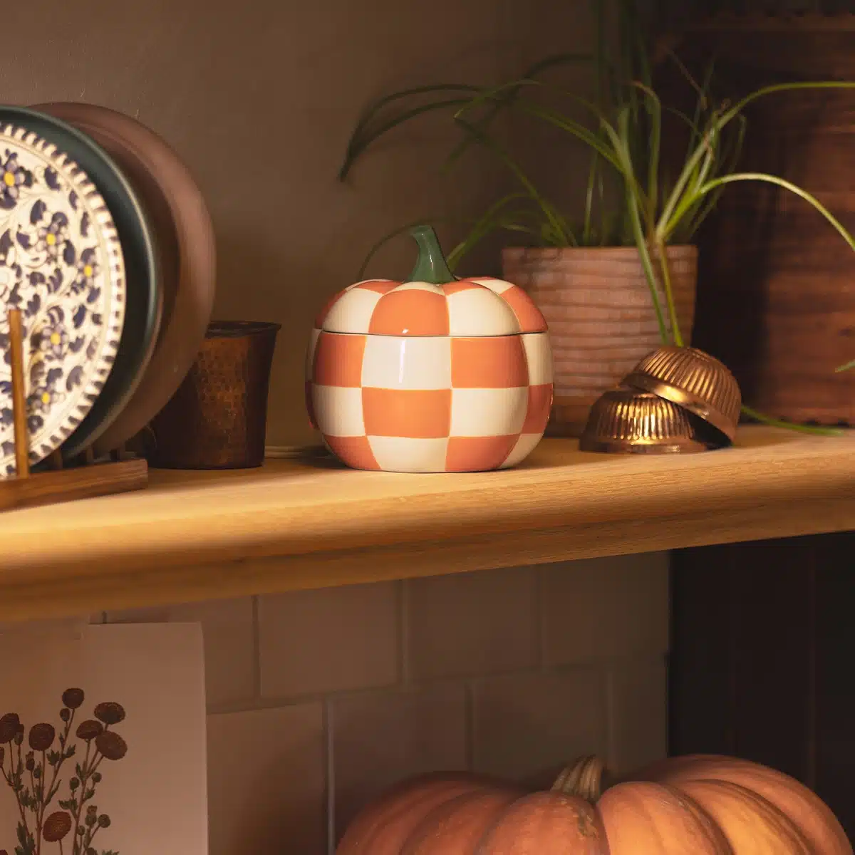 Patchwork Pumpkin Scentsy Warmer Styled Patchwork Pumpkin Scentsy Warmer Styled