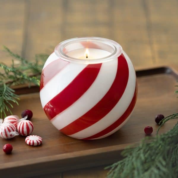 Candy Cane Swirl Scentsy Candle Holder