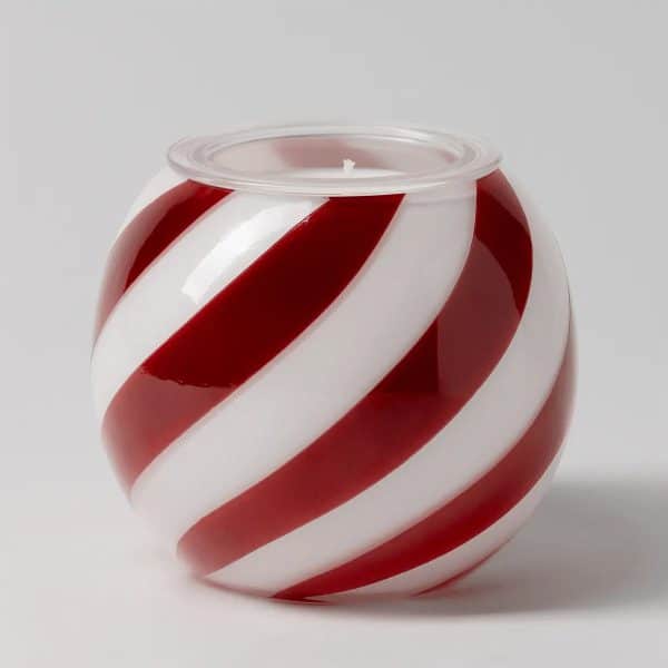 Candy Cane Swirl Scentsy Candle Insert & Holder