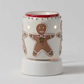 Gingerbread Snap Scentsy Mini Warmer with Tabletop Base