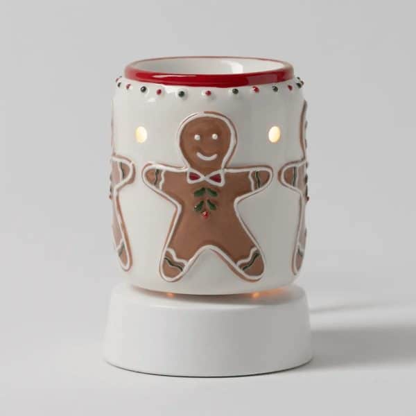 Gingerbread Snap Scentsy Mini Warmer with Tabletop Base