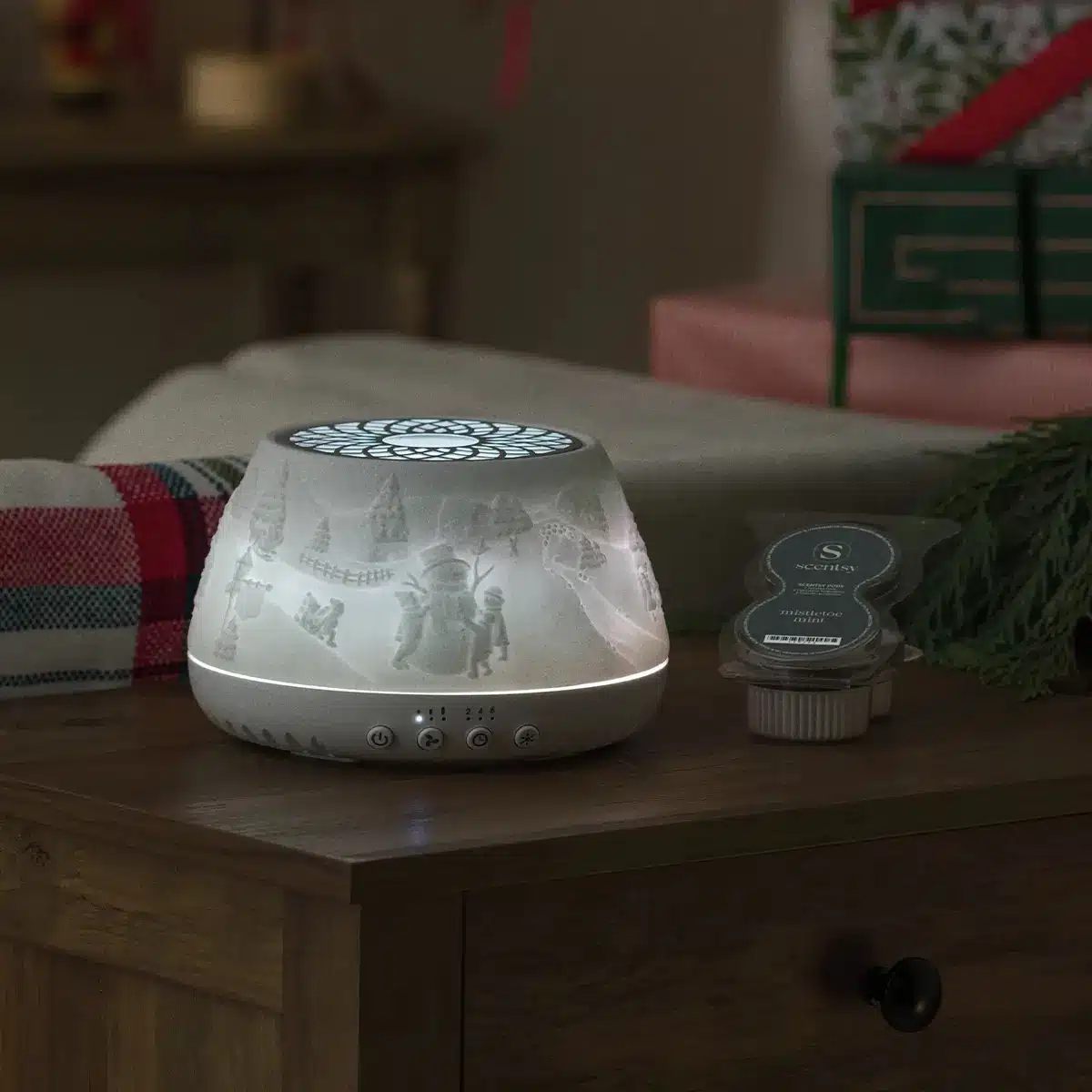 Icicle Lane Scentsy Air Quad Fan Diffuser Styled Icicle Lane Scentsy Air Quad Fan Diffuser Styled