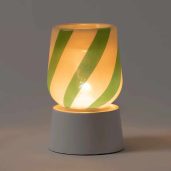 Polar Mint Scentsy Mini Warmer with Tabletop Base Dark Setting