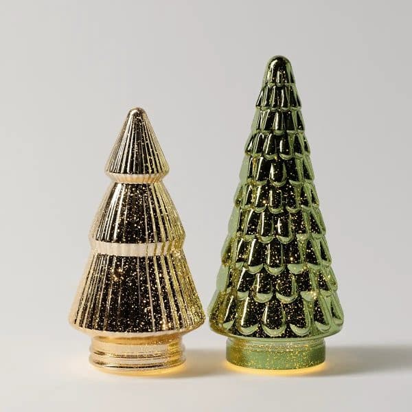 Scentsy LED Décor Trees Green & Gold