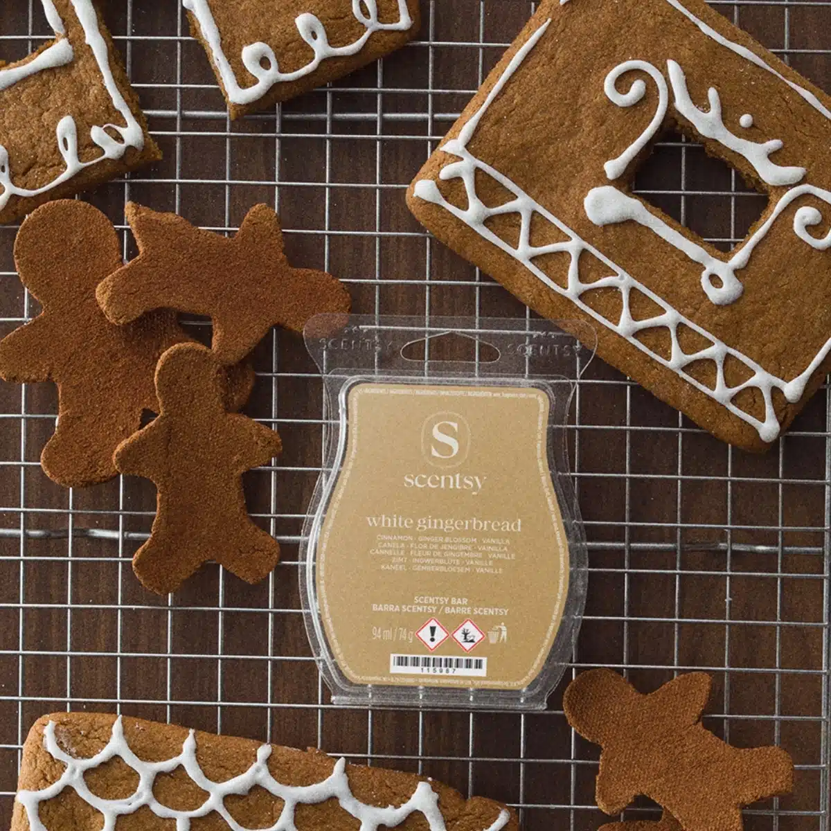 White Gingerbread Scensty Wax Bar Styled White Gingerbread Scensty Wax Bar Styled