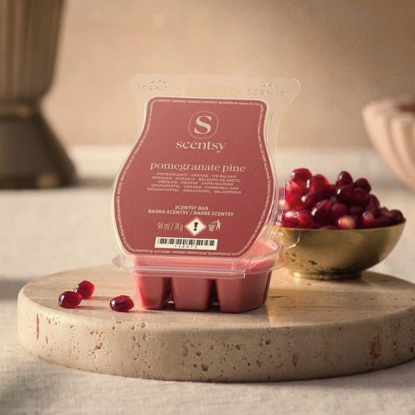 Pomegranate Pine Scentsy Wax Bar Styled Pomegranate Pine Scentsy Wax Bar Styled