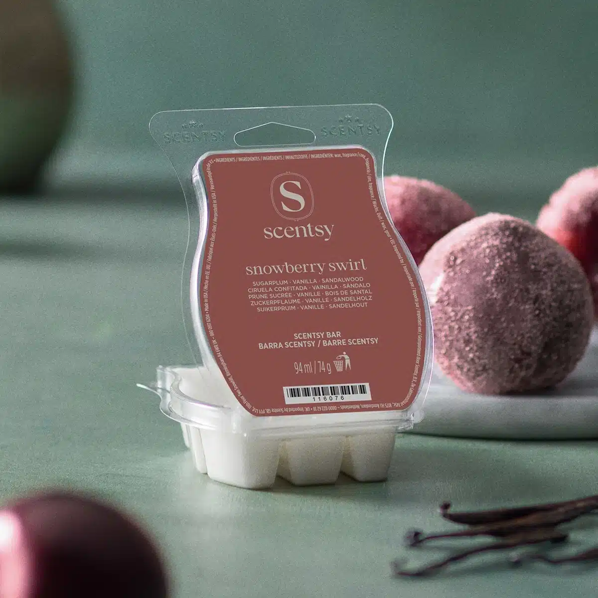 Snowberry Swirl Scentsy Wax Bar Styled Snowberry Swirl Scentsy Wax Bar